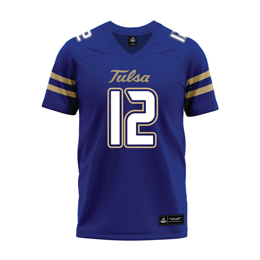 Tulsa - NCAA Football : Shane Walker - Blue Premium Football Jersey-0