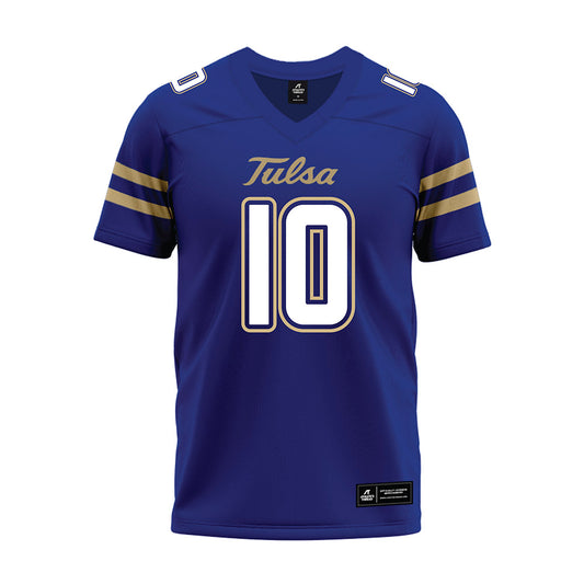 Tulsa - NCAA Football : Arias Nash - Blue Premium Football Jersey-0