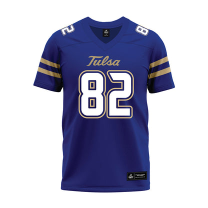 Tulsa - NCAA Football : Chris Gacayan II - Blue Premium Football Jersey-0