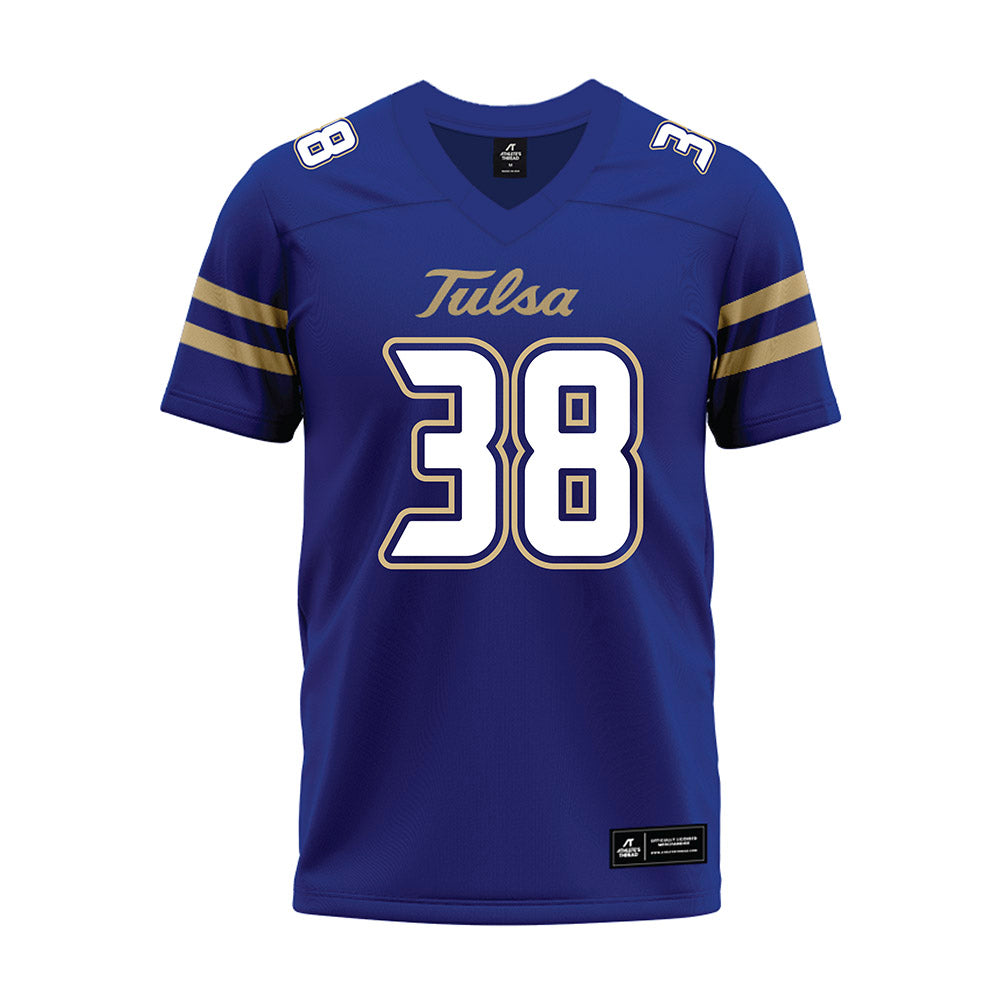 Tulsa - NCAA Football : Jack Watts - Blue Premium Football Jersey-0