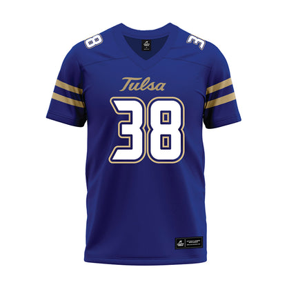 Tulsa - NCAA Football : Jack Watts - Blue Premium Football Jersey-0