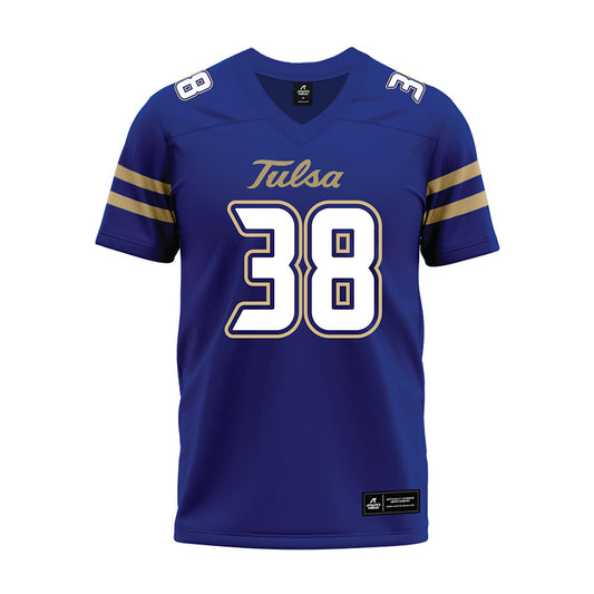 Tulsa - NCAA Football : Jack Watts - Blue Premium Football Jersey-0