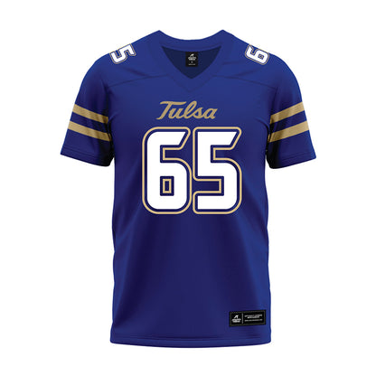 Tulsa - NCAA Football : Nick Anciaux - Blue Premium Football Jersey-0