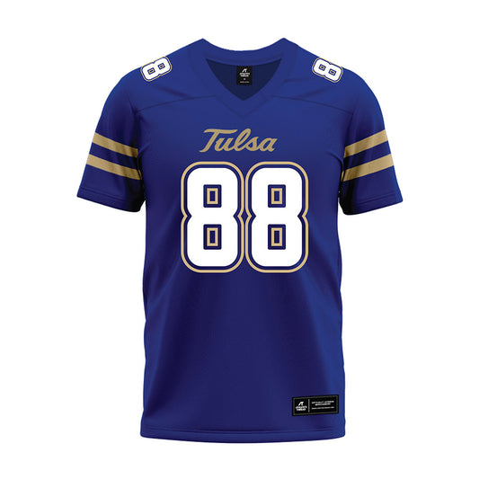 Tulsa - NCAA Football : Dailen Howard - Blue Premium Football Jersey-0
