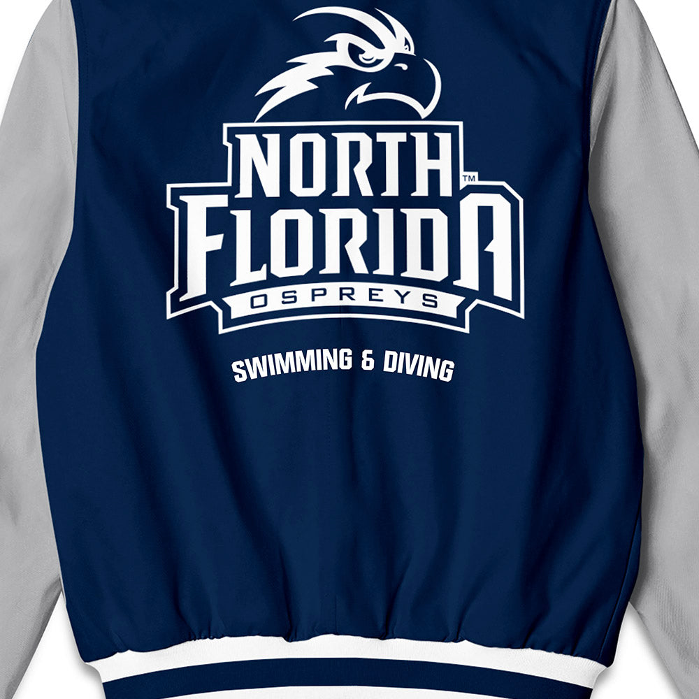 UNF - NCAA Women's Swimming & Diving : Skyler Jansen - Bomber Jacket-1