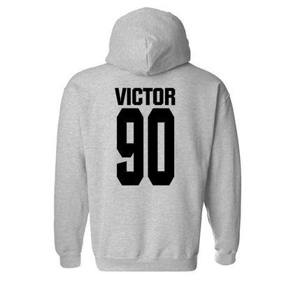 NC State - NCAA Football : Josiah Victor - Classic Shersey Hooded Sweatshirt-1