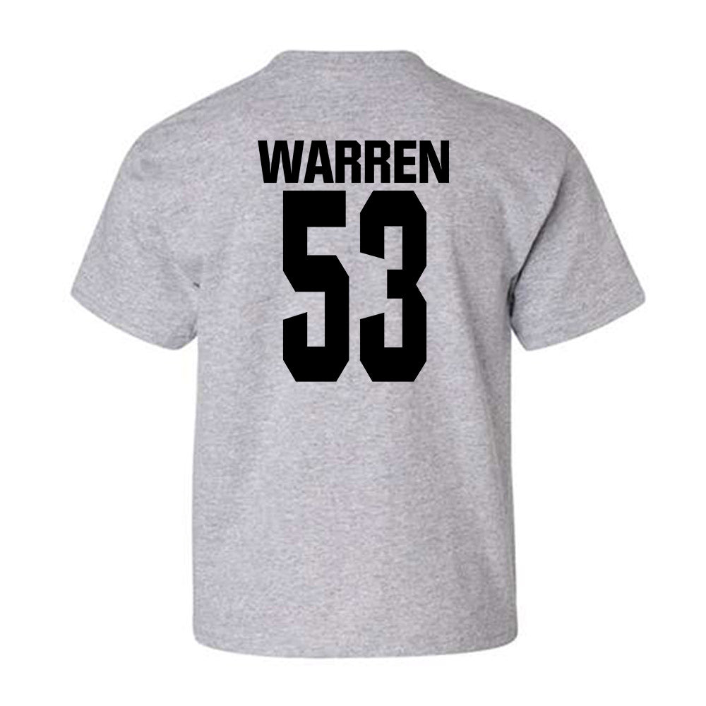 NC State - NCAA Football : Joshua Warren - Classic Shersey Youth T-Shirt-1