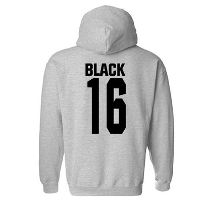 NC State - NCAA Baseball : Collins Black - Classic Shersey Hooded Sweatshirt-1