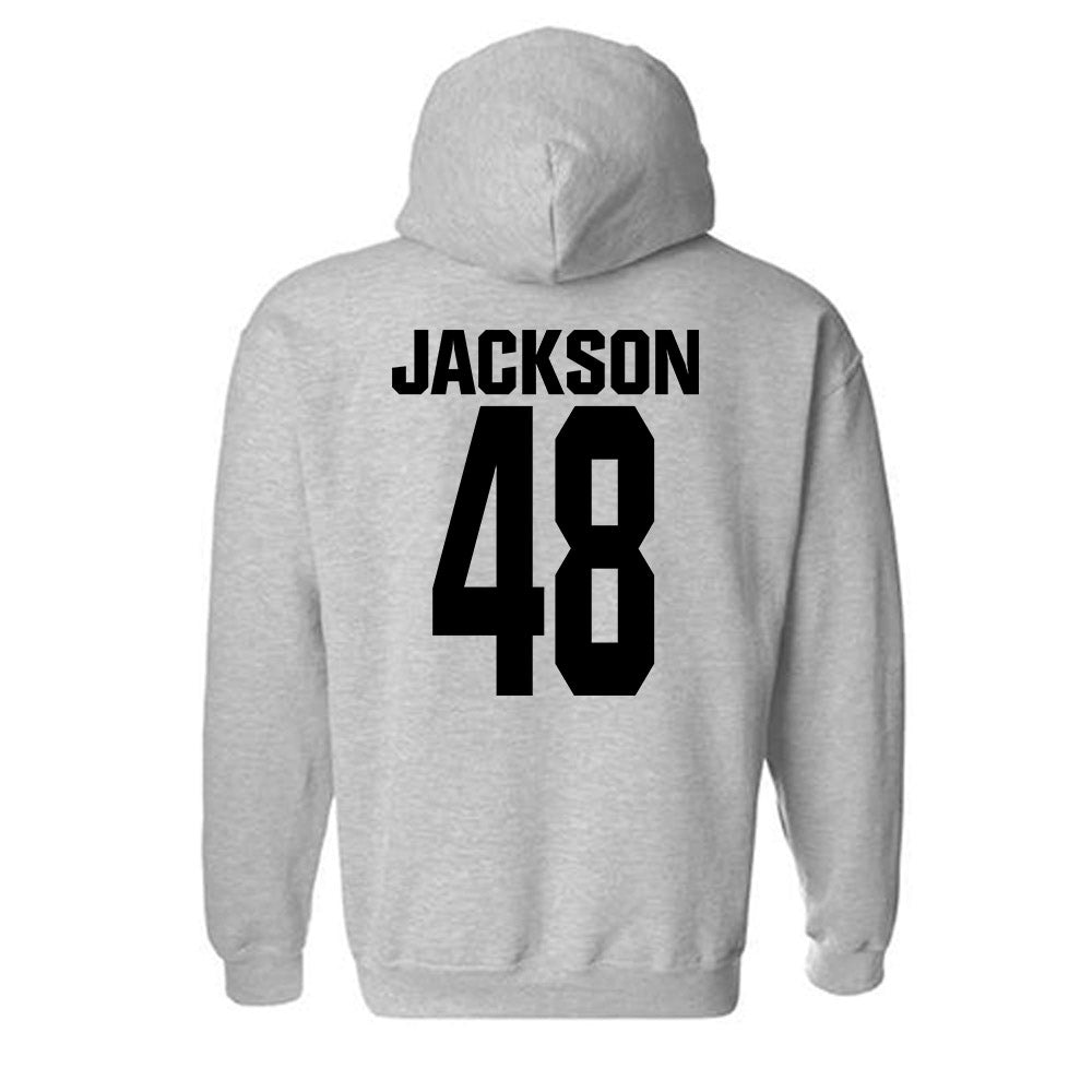 NC State - NCAA Football : Hunter Jackson - Classic Shersey Hooded Sweatshirt-1