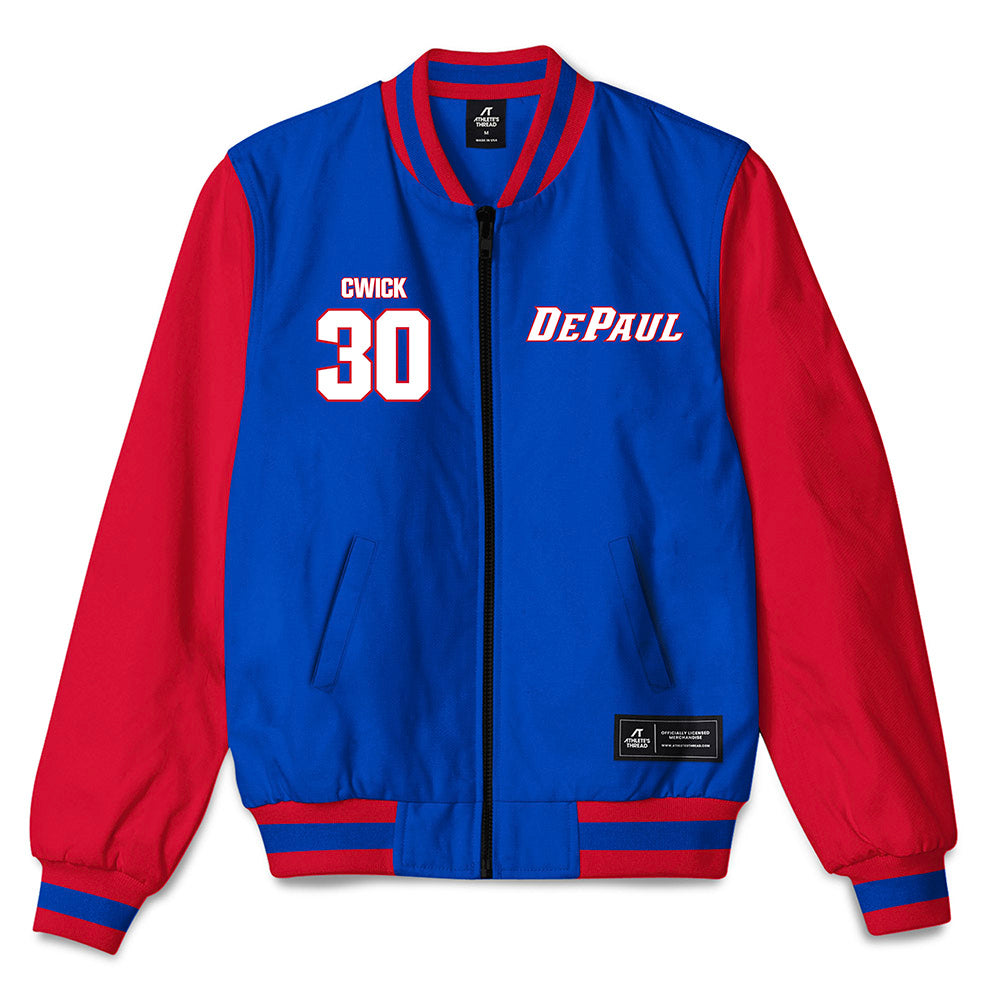 DePaul - NCAA Softball : Brooke Cwick - Bomber Jacket-0