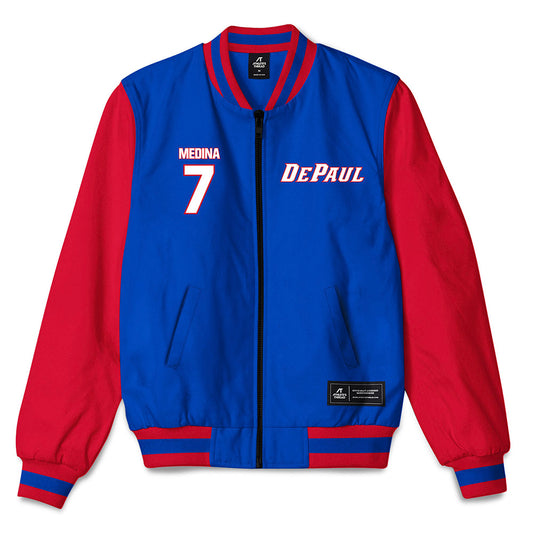DePaul - NCAA Men's Basketball : Isaiah Medina - Bomber Jacket-0
