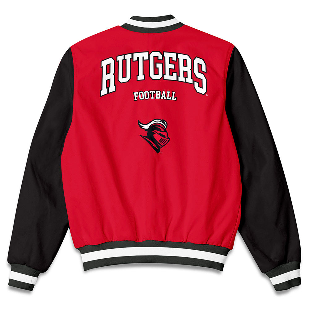 Rutgers - NCAA Football : Everett Small - Bomber Jacket-1