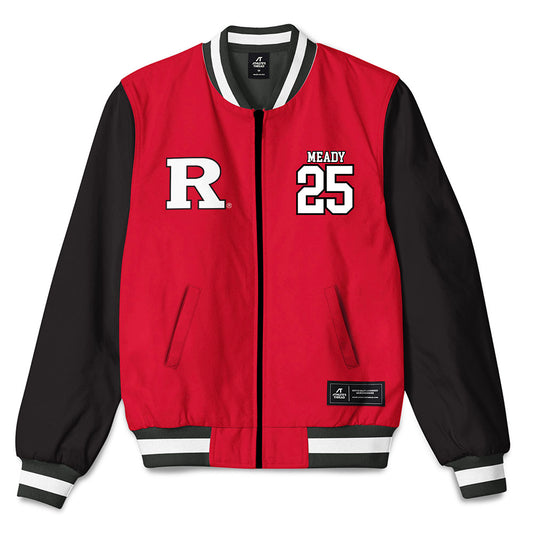 Rutgers - NCAA Baseball : Anthony Meady - Bomber Jacket-0