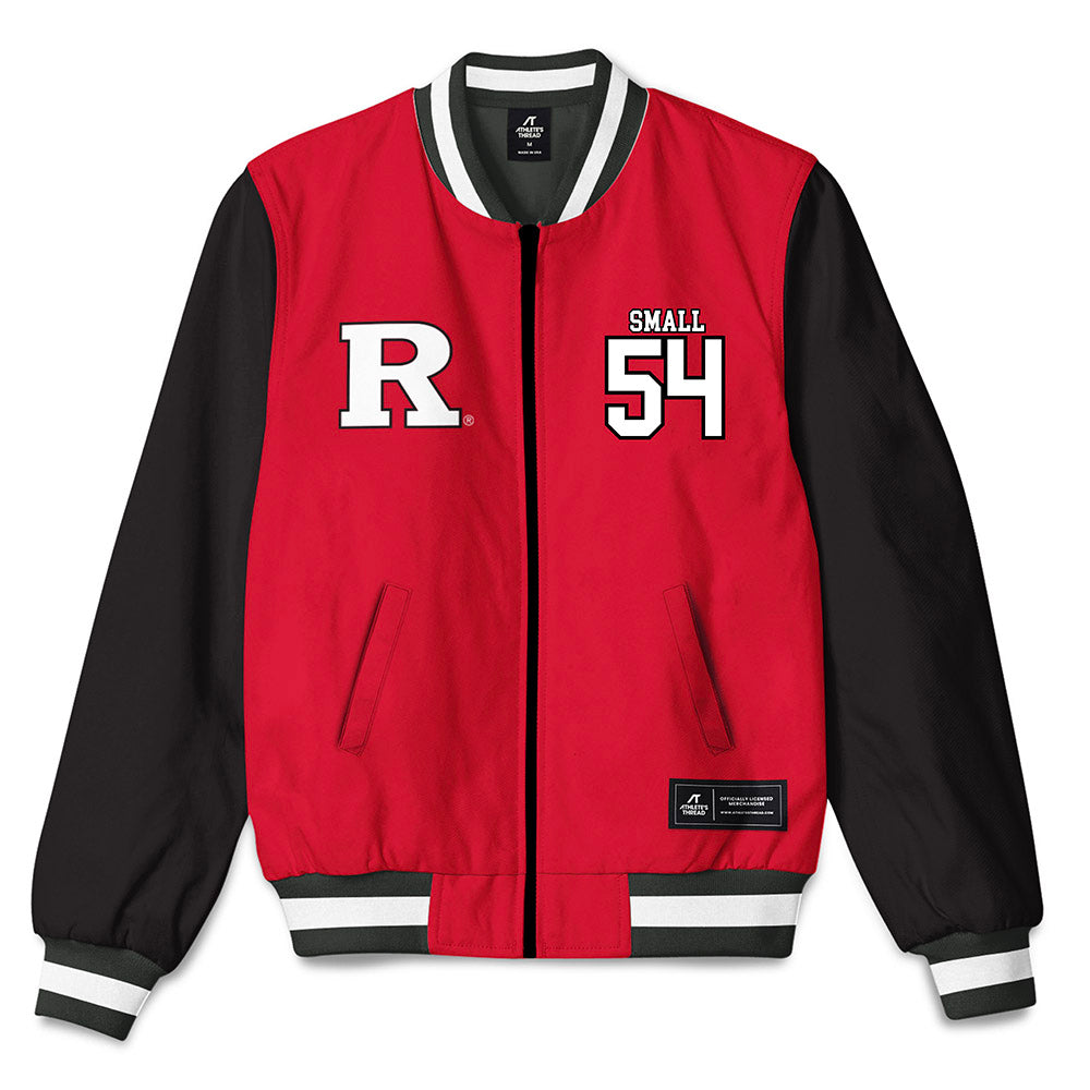 Rutgers - NCAA Football : Everett Small - Bomber Jacket-0