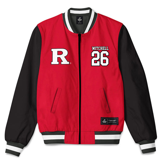 Rutgers - NCAA Football : Terrell Mitchell - Bomber Jacket-0