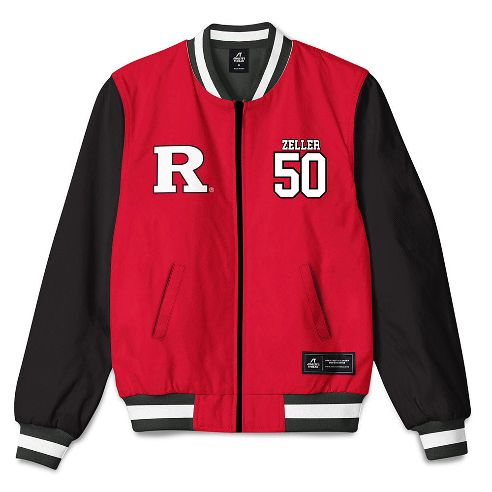 Rutgers - NCAA Men's Lacrosse : Colin Zeller - Bomber Jacket-0