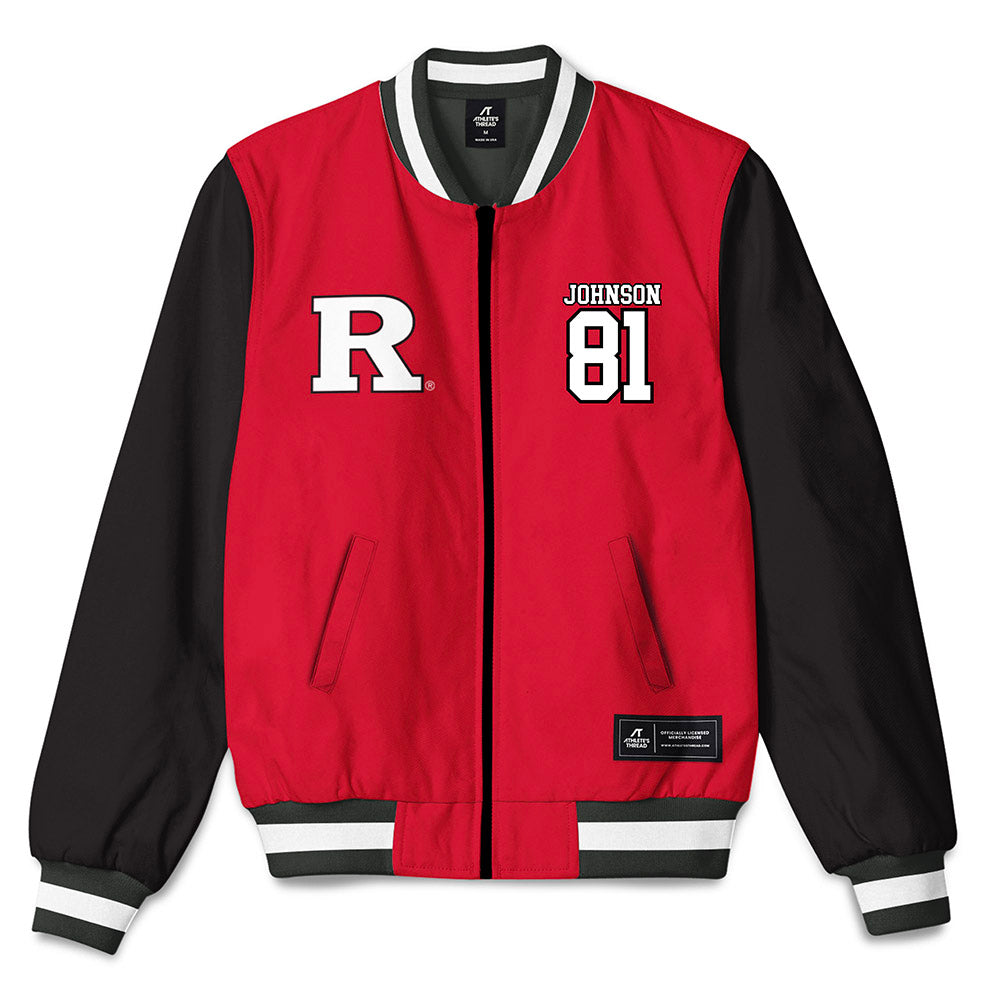Rutgers - NCAA Football : Deondre Johnson - Bomber Jacket