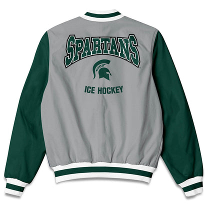 Michigan State - NCAA Men's Ice Hockey : Daniel Russell - Bomber Jacket-1