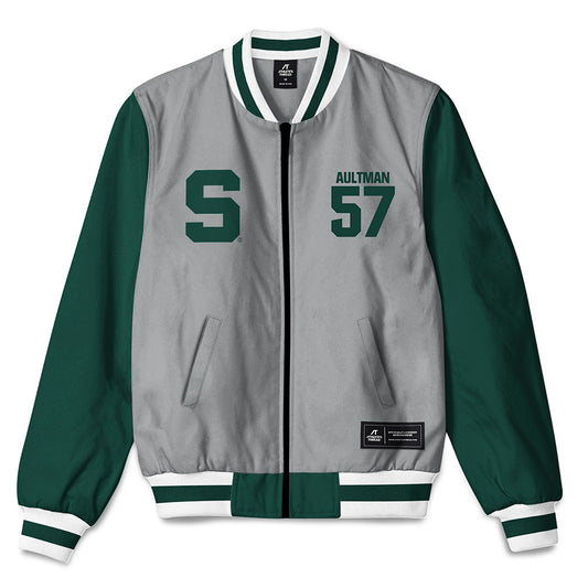 Michigan State - NCAA Football : Hudson Aultman - Bomber Jacket-0
