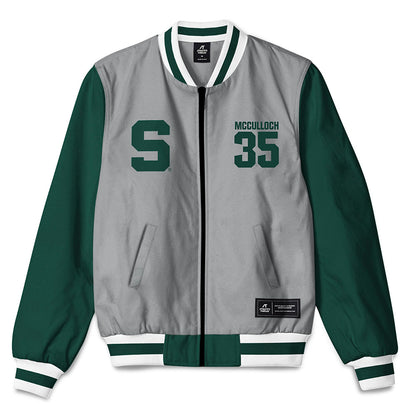 Michigan State - NCAA Men's Basketball : Jesse McCulloch - Bomber Jacket-0