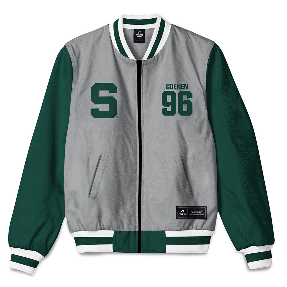 Michigan State - NCAA Football : Eli Coenen - Bomber Jacket-0