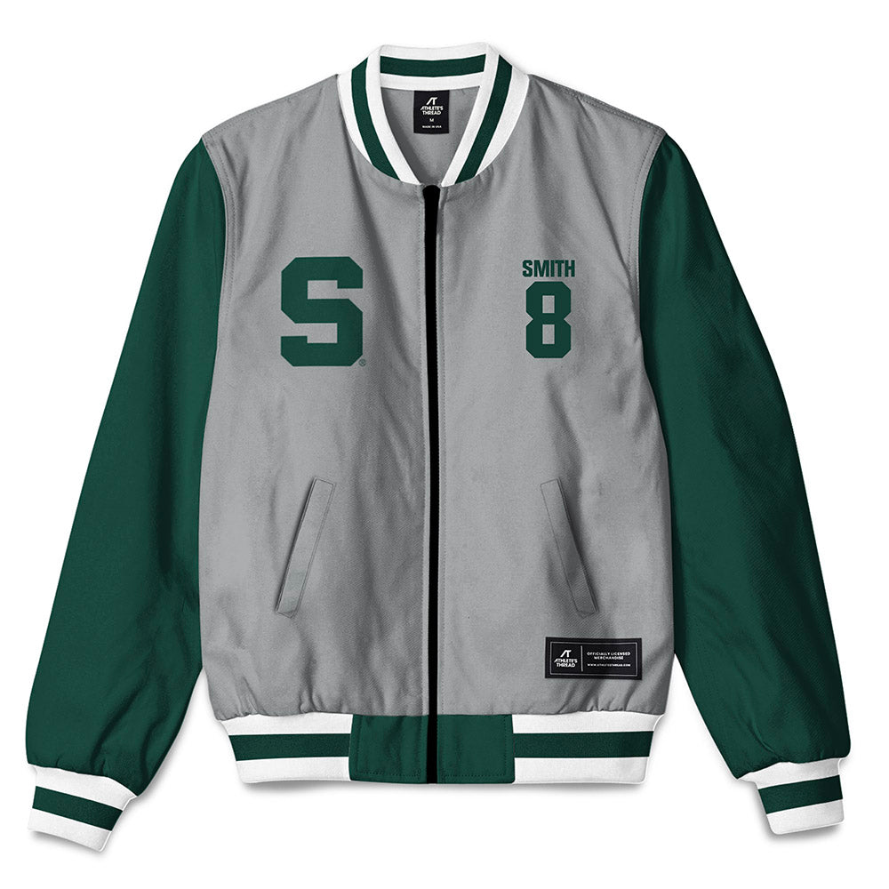 Michigan State - NCAA Football : Kaleb Smith - Bomber Jacket-0