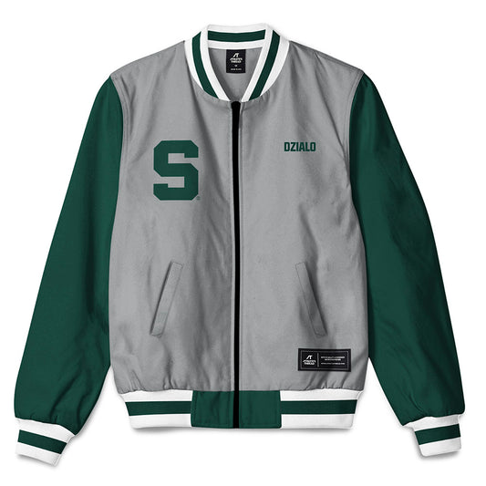 Michigan State - NCAA Women's Rowing : Anya Dzialo - Bomber Jacket-0