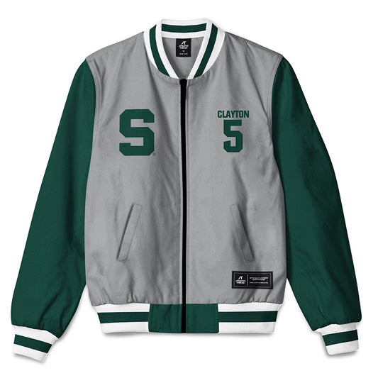 Michigan State - NCAA Women's Volleyball : Makya Clayton - Bomber Jacket-0
