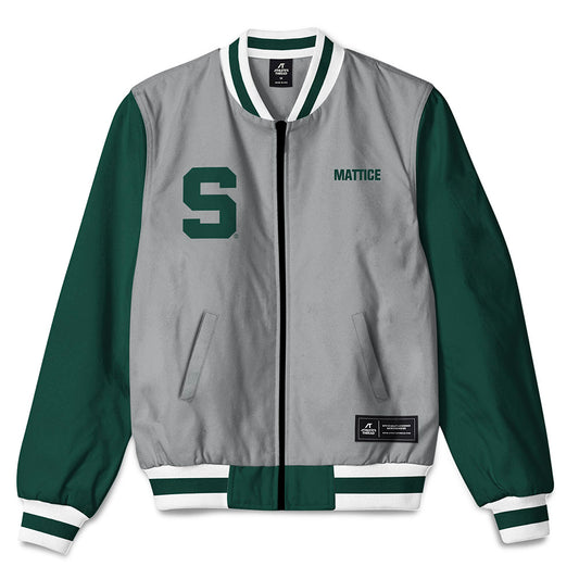 Michigan State - NCAA Cheerleading : Jack Mattice - Bomber Jacket-0