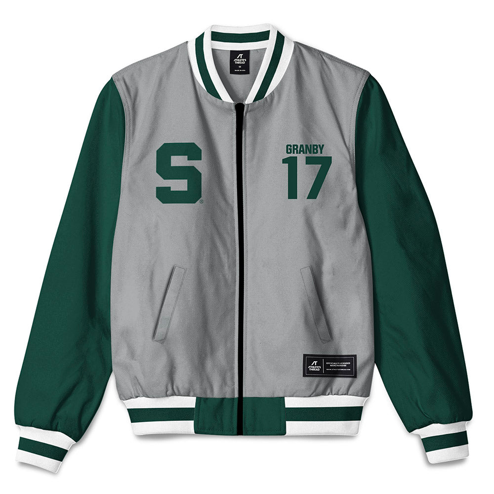 Michigan State - NCAA Football : Jonathan Granby - Bomber Jacket-0