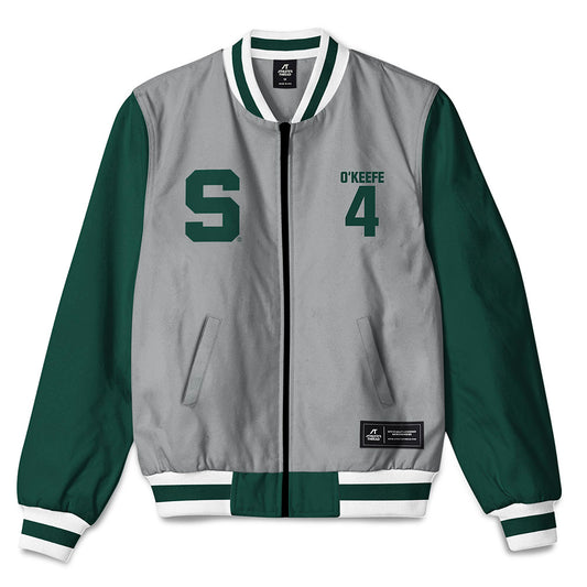 Michigan State - NCAA Men's Soccer : Conner O'Keefe - Bomber Jacket-0
