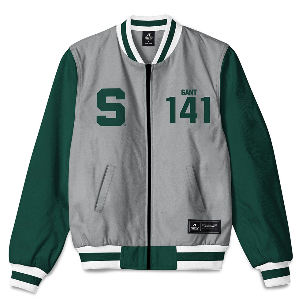 Michigan State - NCAA Wrestling : Dale Gant - Bomber Jacket-0
