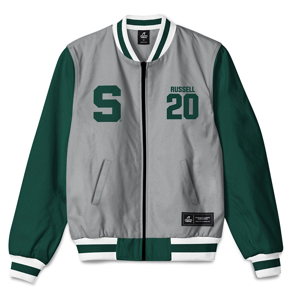 Michigan State - NCAA Men's Ice Hockey : Daniel Russell - Bomber Jacket-0