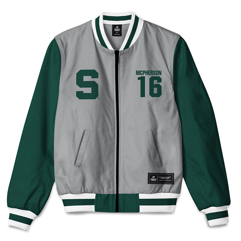 Michigan State - NCAA Women's Soccer : Kaleigh McPherson - Bomber Jacket-0