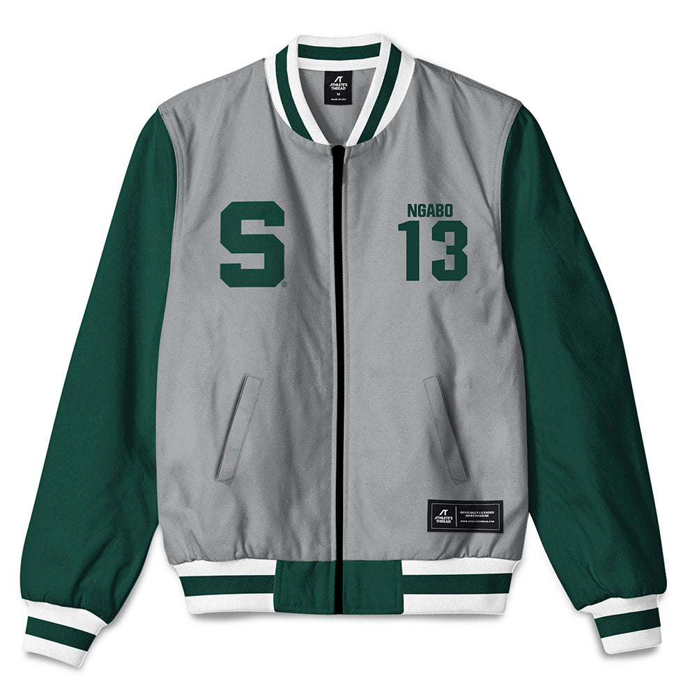 Michigan State - NCAA Men's Soccer : Innocent Ngabo - Bomber Jacket-0