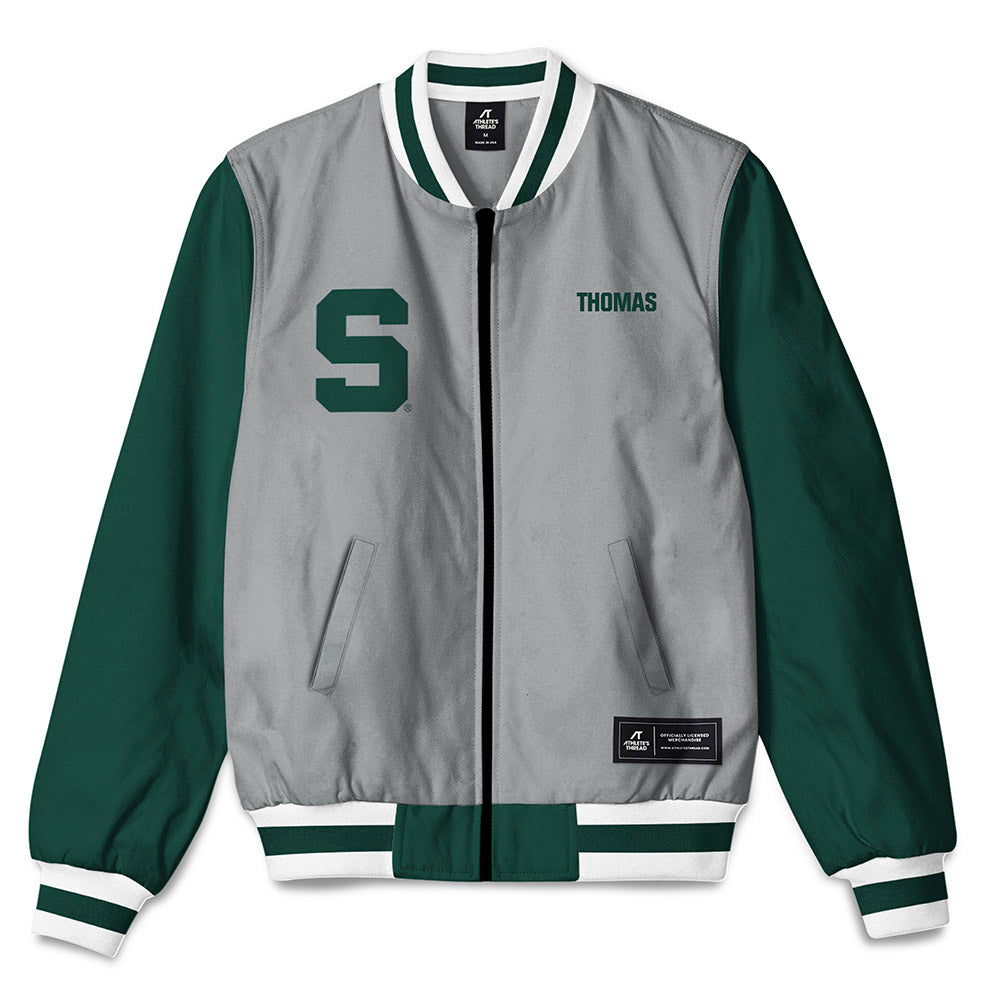 Michigan State - NCAA Football : Brayden Thomas - Bomber Jacket-0