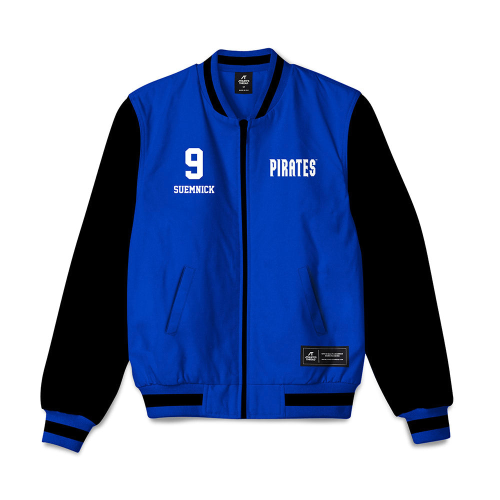 Seton Hall - NCAA Men's Basketball : Patrick Suemnick - Bomber Jacket-0