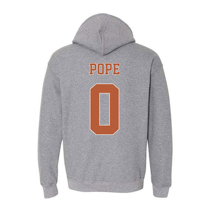 Texas - NCAA Men's Basketball : Jordan Pope - Fashion Shersey Hooded Sweatshirt-1