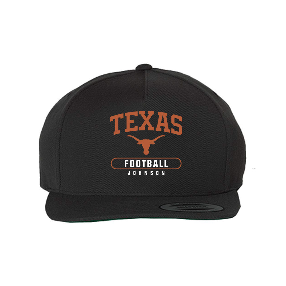 Texas - NCAA Football : James Johnson - Snapback Hat-0