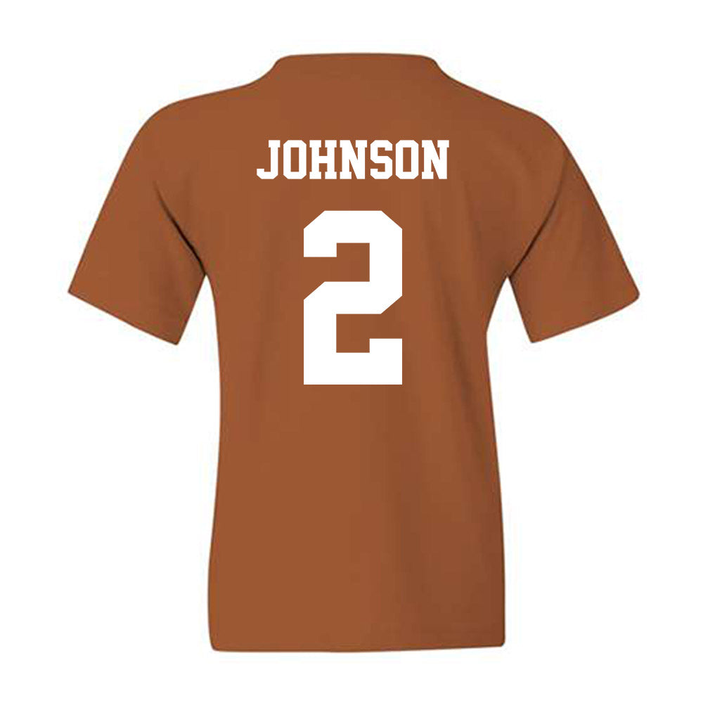 Texas - NCAA Men's Basketball : Isaiah Johnson - Classic Shersey Youth T-Shirt-1