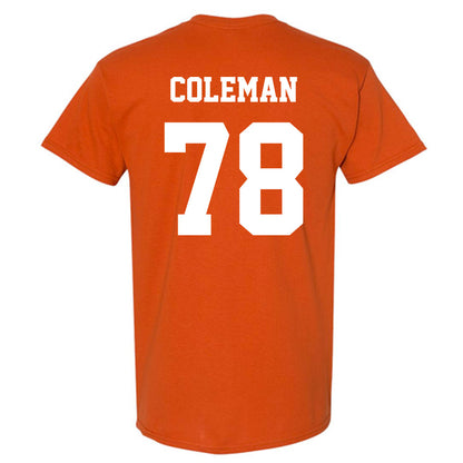 Texas - NCAA Football : Jordan Coleman - Classic Shersey T-Shirt-1