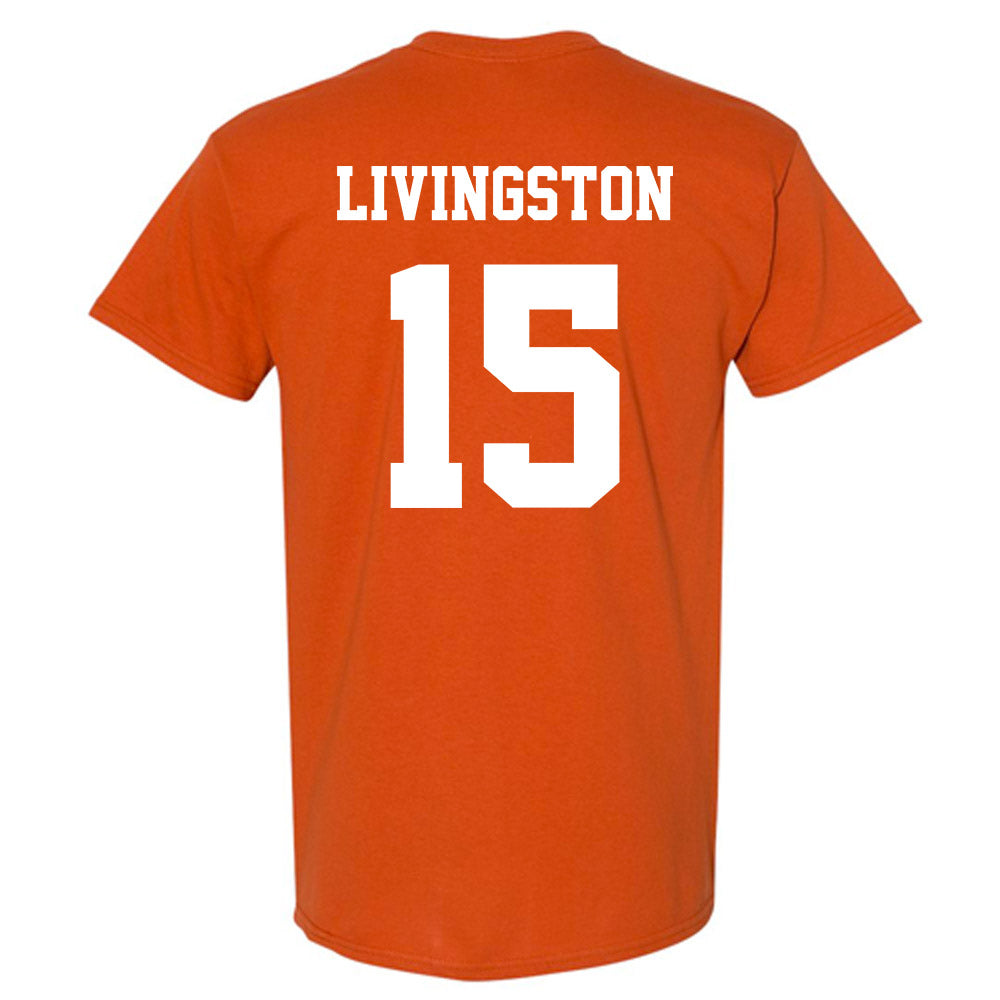 Texas - NCAA Baseball : Josh Livingston - Classic Shersey T-Shirt-1