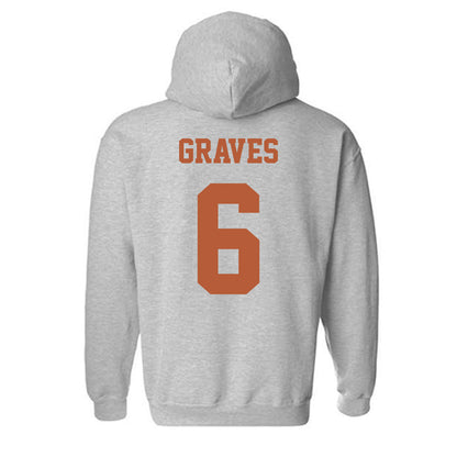 Texas - NCAA Women's Basketball : Sarah Graves - Classic Shersey Hooded Sweatshirt-3