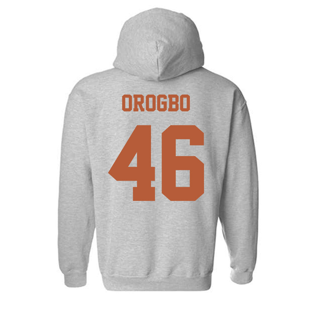 Texas - NCAA Football : Olalekan Orogbo - Classic Shersey Hooded Sweatshirt-3