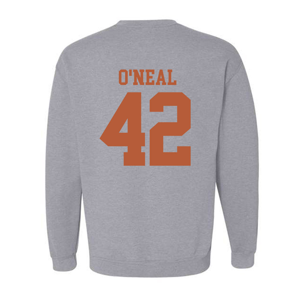 Texas - NCAA Football : Trott O'Neal - Classic Shersey Crewneck Sweatshirt-1