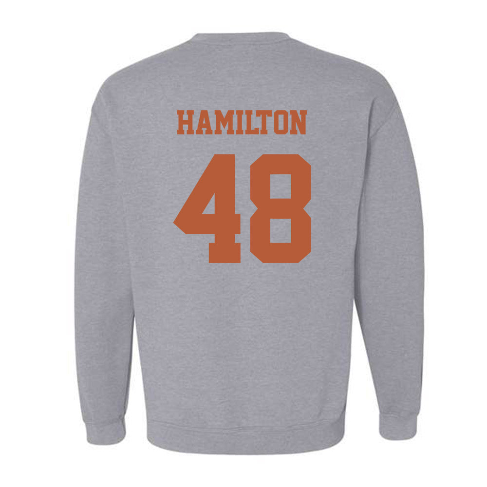 Texas - NCAA Baseball : Hudson Hamilton - Classic Shersey Crewneck Sweatshirt