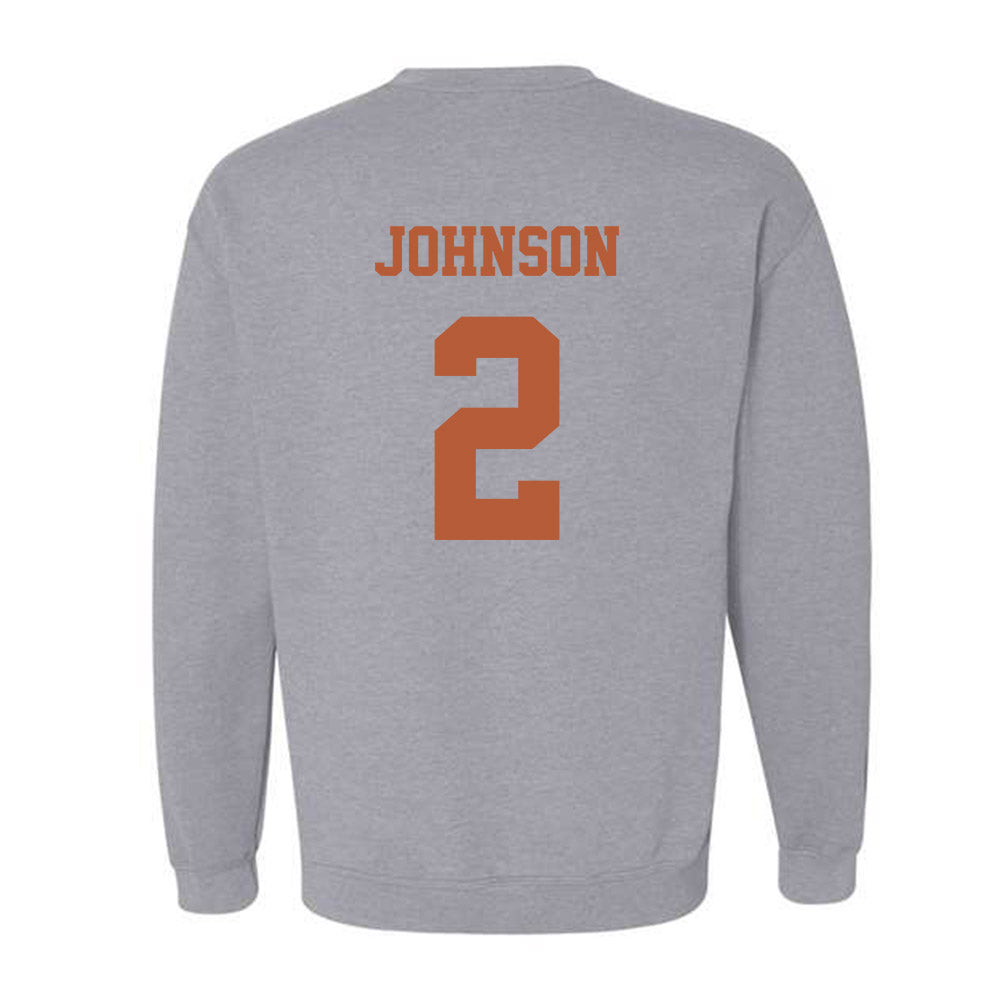 Texas - NCAA Men's Basketball : Isaiah Johnson - Classic Shersey Crewneck Sweatshirt-3