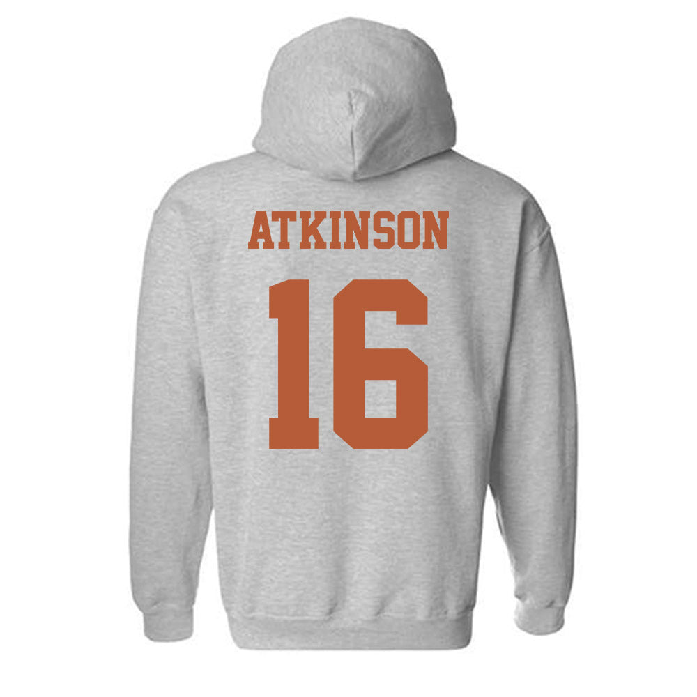 Texas - NCAA Football : Tyler Atkinson - Classic Shersey Hooded Sweatshirt-3