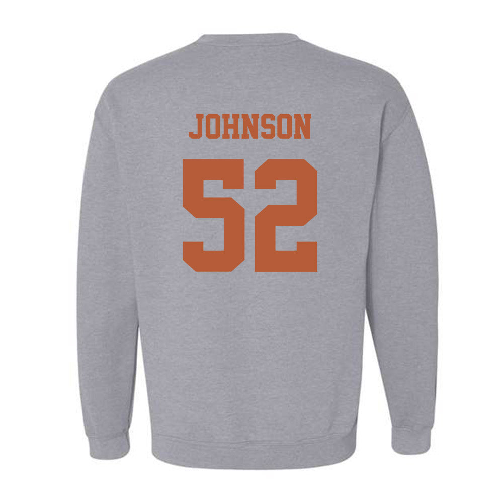 Texas - NCAA Football : James Johnson - Classic Shersey Crewneck Sweatshirt-4