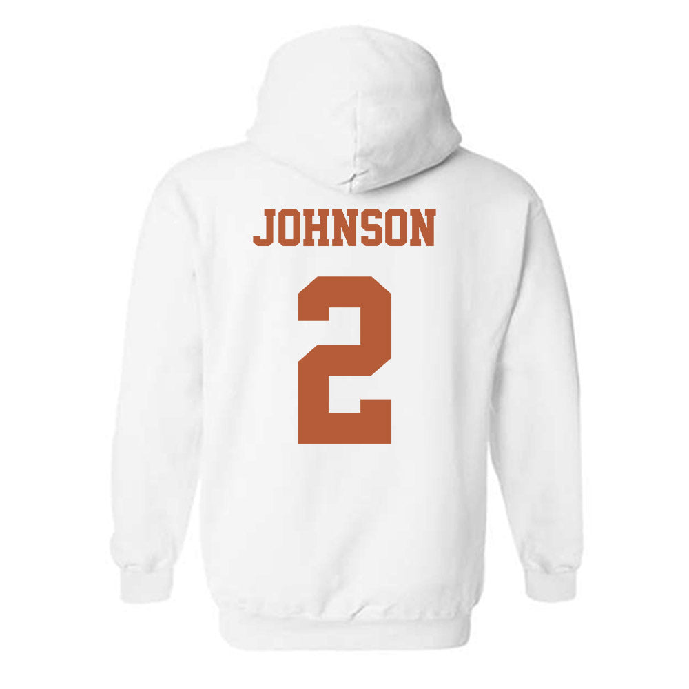 Texas - NCAA Men's Basketball : Isaiah Johnson - Classic Shersey Hooded Sweatshirt-4